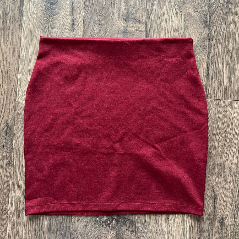 Red Mini Skirt - Size Medium